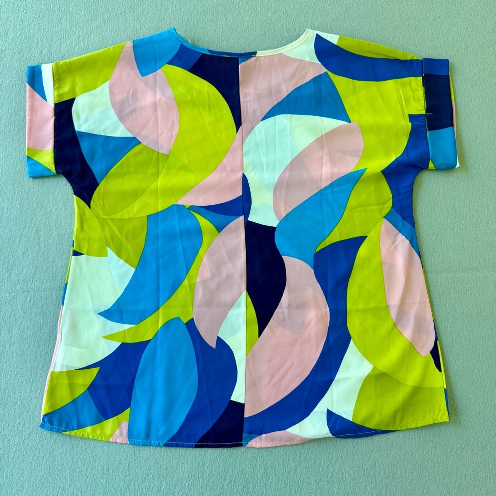 Entro Colorful Abstract Print Top - Picture 6 of 6